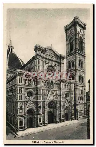 Italia - Italie - Firenze - Duomo e Campanile Ansichtskarte AK