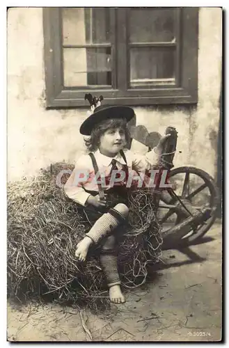 Fantasie - Enfant - Folklore - Costume - Lederhosen Allemagne - Deutschland - Ansichtskarte AK