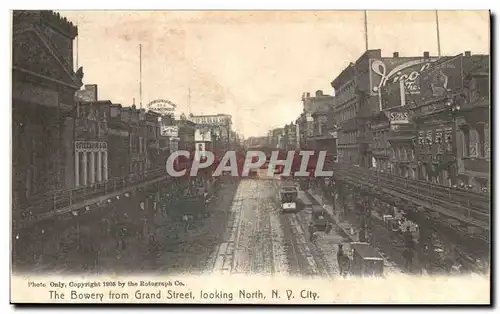 USA - Etats Unis - New York - The Bowery from Grand Street looking North - seperated sheets - Cartes postales