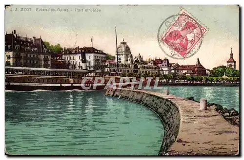 Evian les Bains Cartes postales Port et jetee