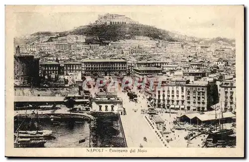 Italie Italie Napoli Ansichtskarte AK Panorama dal Molo