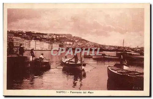 Italie Italie Napoli Ansichtskarte AK Panorama dal Mare
