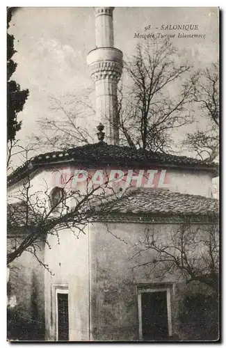 Grece Ansichtskarte AK Salonique Mosquee turque Islamemecq Greece (Turquie Turkey)