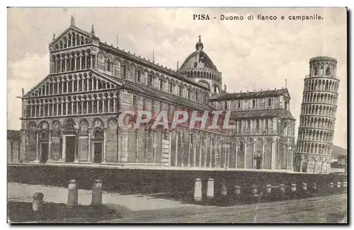 Italie Italia Pisa Ansichtskarte AK Duomo di fianco e campanile