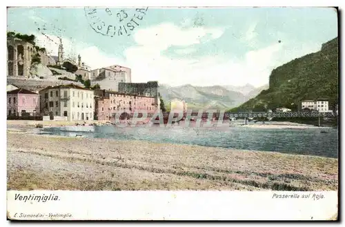 Italie Italia Cartes postales Ventiliglia Passerella sul Roja