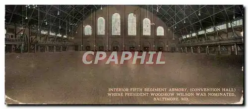 Etats unis Cartes postales interior fifth regiment armory Baltimore where President Wooldrow was nominated