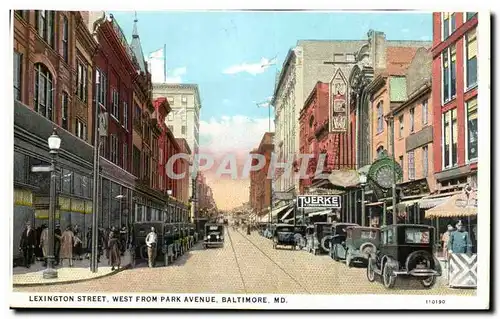 Etats unis Cartes postales Lexington street West from park avenue Baltimore MD