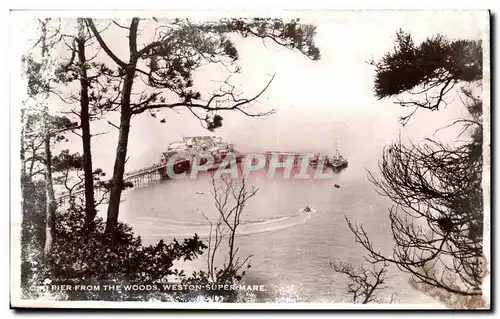 Etats unis Ansichtskarte AK Old pier from the woods Weston supermare