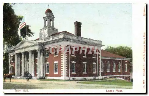 Etats unis Cartes postales Lenox Massachussets Town hall