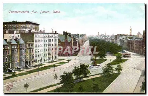 Etats unis Ansichtskarte AK Commonwealth avenue Boston