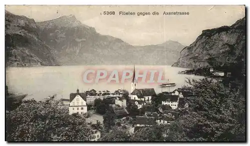 Suisse Cartes postales Fluelen gegen die Axenstrasse