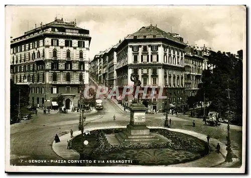 Suisse Cartes postales Genova Piazza Corvetto Via Assarotti