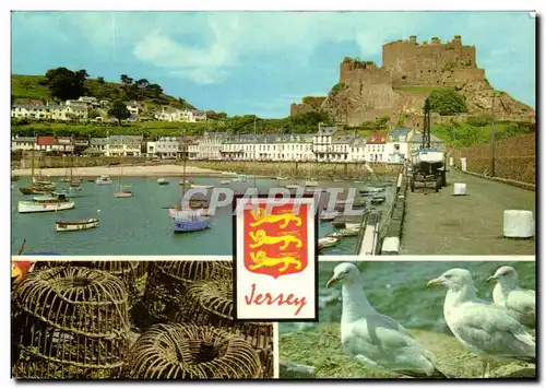 Grande Bretagne Jersey Cartes postales moderne Mont Orgueil Castle Gorey
