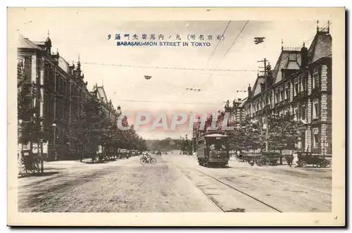 Japon Japan Nippon Cartes postales Babasaki Mon street Tokyo