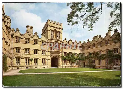 Grande Bretagne University college Oxford Moderne Karte Radcliffe Quadrangle