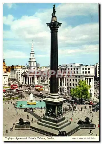 Grande Bretagne London Londres Moderne Karte Trafalgar square