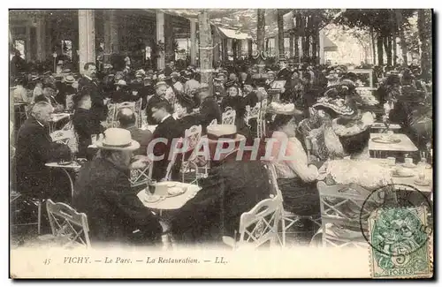 Vichy Cartes postales Le parc La Restauration (restaurant)