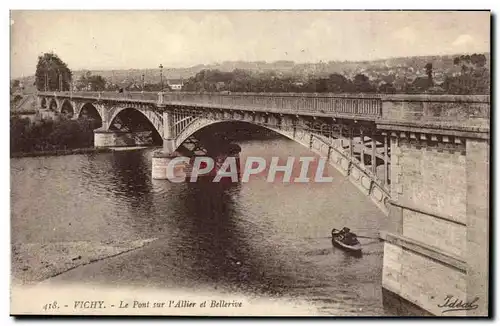 Vichy Ansichtskarte AK Le pont sur l&#39Allier et Bellerive