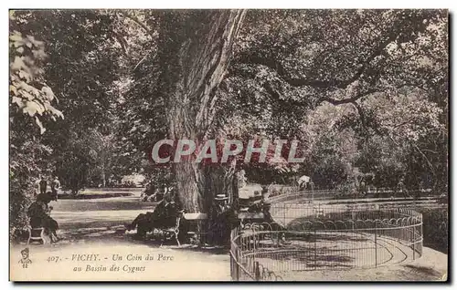 Vichy Ansichtskarte AK Un coin du parc au bassin des cygnes