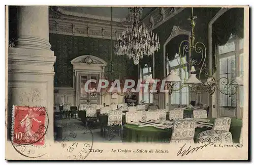 Vichy Cartes postales Le casino Salon de lecture