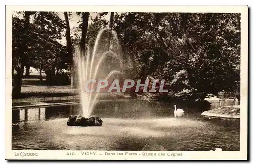 Vichy Ansichtskarte AK DAns les parcs Bassin des cygnes