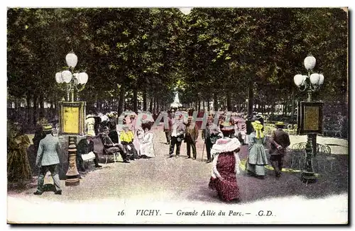 Vichy Cartes postales Grande allee du parc