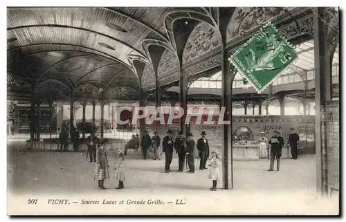 Vichy Cartes postales Sources Lucas et grande grille