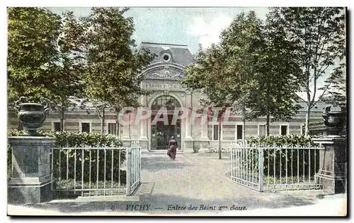 Vichy Cartes postales Entree des bains 2eme classe