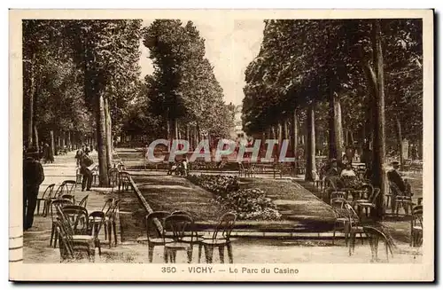 Vichy Cartes postales Le parc du casino