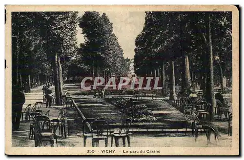 Vichy Cartes postales Le parc du casino