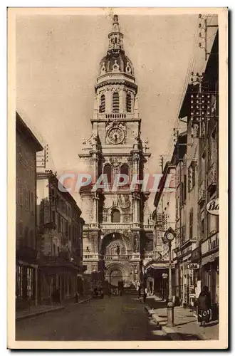 Bourg en Bresse Cartes postales Rue et eglise Notre Dame