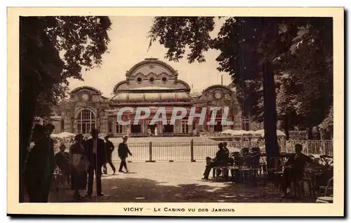 Vichy Cartes postales Le casino vu des jardins