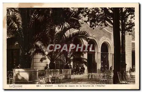 Vichy Cartes postales SAlle de repos de la source de l&#39hopital