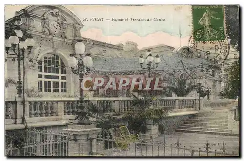 Vichy Ansichtskarte AK Facade et terrasses du casino