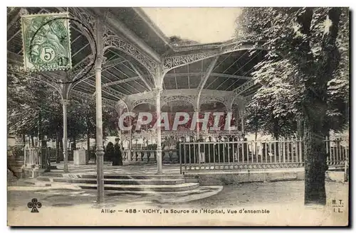 Vichy Cartes postales La source de l&#39hopital vue d&#39ensemble