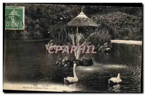 Vichy Cartes postales Bassin de l&#39ancien parc (cygnes swan)