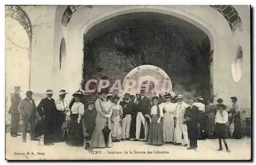 Vichy Cartes postales Interieur de la source des CElestins