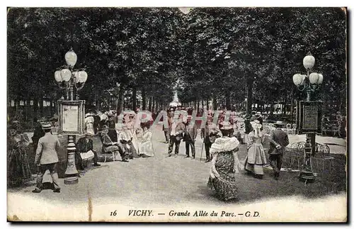 Vichy Cartes postales Grande allee du parc