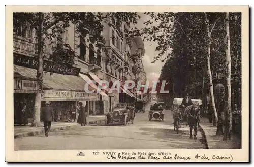 Vichy Cartes postales Rue du President Wilson