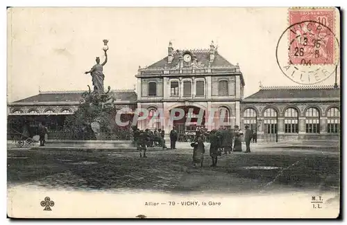 Vichy Cartes postales La gare