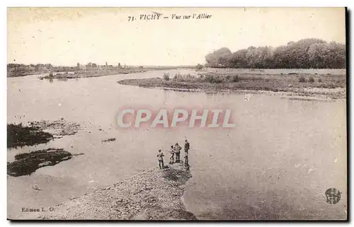 Vichy Cartes postales Vue sur l&#39Allier (pecheurs)