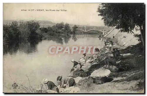 Ansichtskarte AK Vichy Les rives de l&#39Allier (lavandieres)