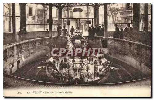 Cartes postales Vichy Source grande grille