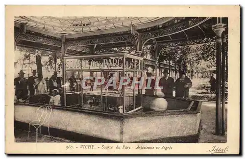 Vichy Cartes postales Source du parc Arlesienne 21 degres