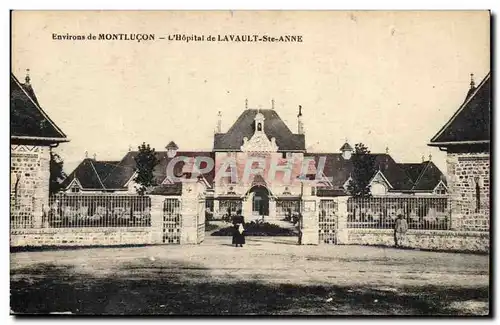 Environs de Montlucon Cartes postales L&#39hopital de Lavault Ste Anne