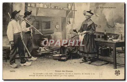 Cartes postales Le Bourbonnais Retour des champs TOP