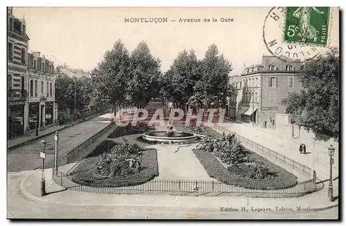 Montlucon Cartes postales Avenue de la gare