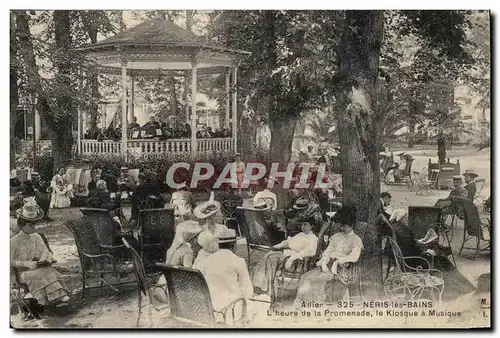 Neris les Bains - L&#39heure de la Promenade le Kiosque a Musique - Ansichtskarte AK