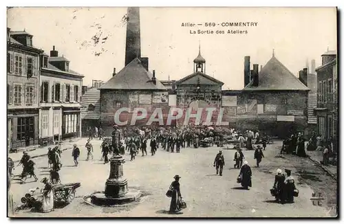 Commentry - La Sortie des Ateliers - Cartes postales