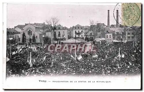 Vichy - Inauguration de la Statue de la Republique - Ansichtskarte AK